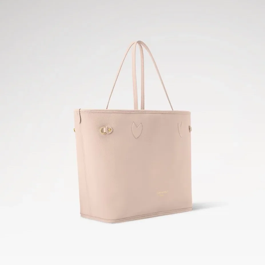 Louis Vuitton Neverfull Inside Out MM Tote Bag in Monogram Sand Gold Hardware