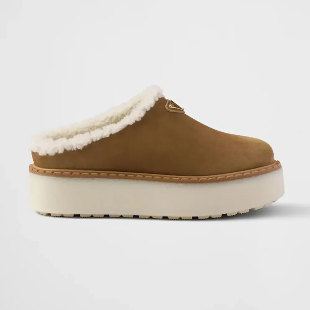 Prada Suede Mules for Women Prada Suede Mules for Women