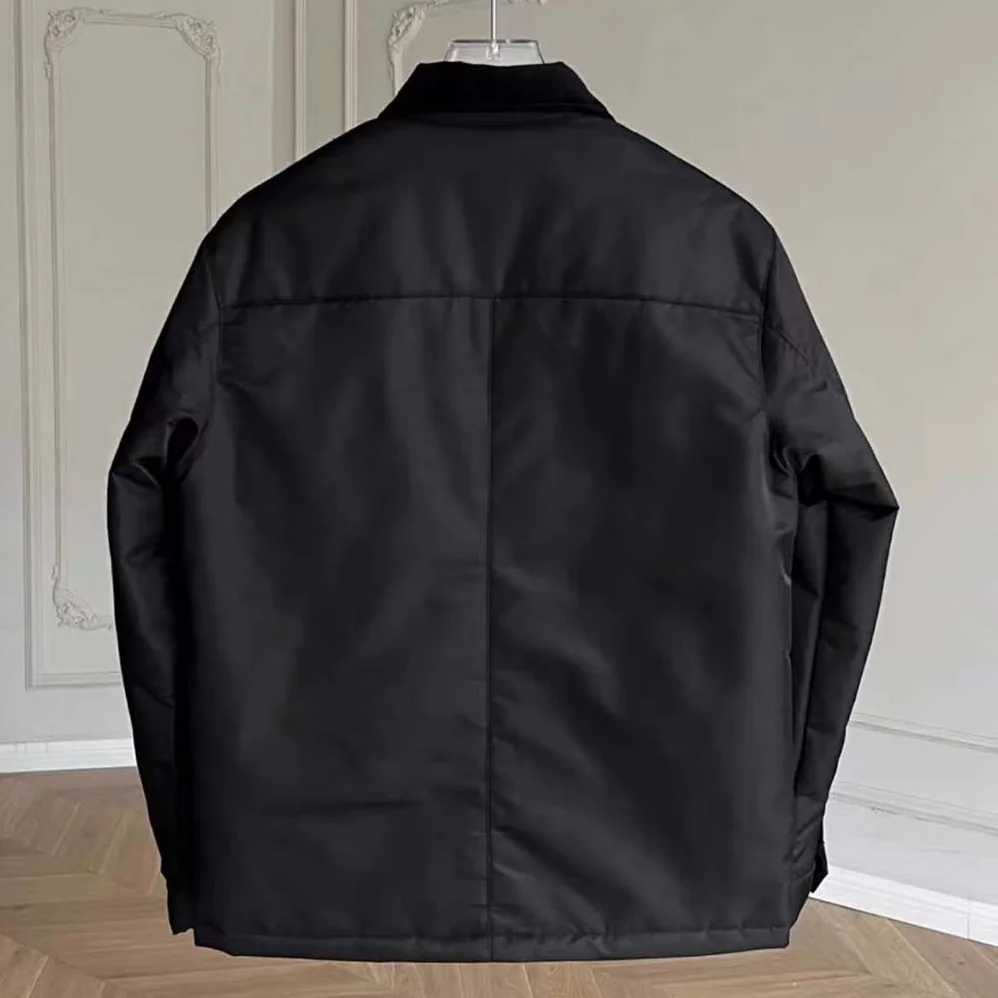 Prada Re-Nylon Blouson Jacket for Men in Black Prada Re-Nylon Blouson Jacket for Men in Black