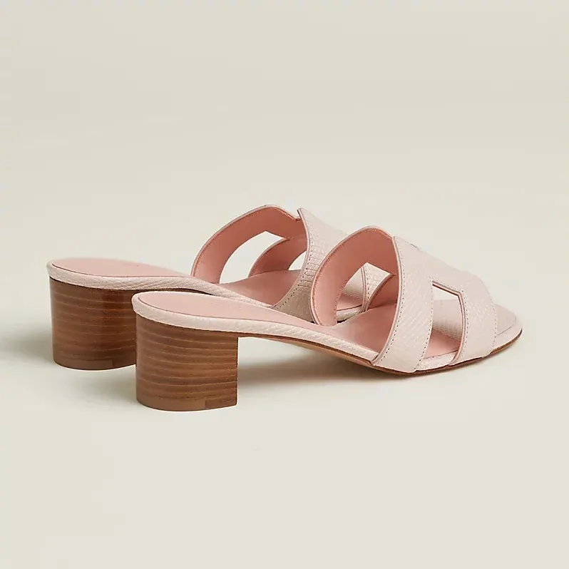 Hermes Oasis Sandals Rose Pale
