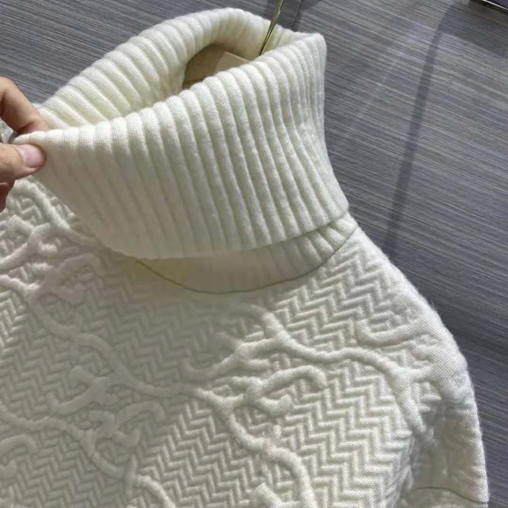 Fendi Sweater White Wool and Cashmere Sweater for Women