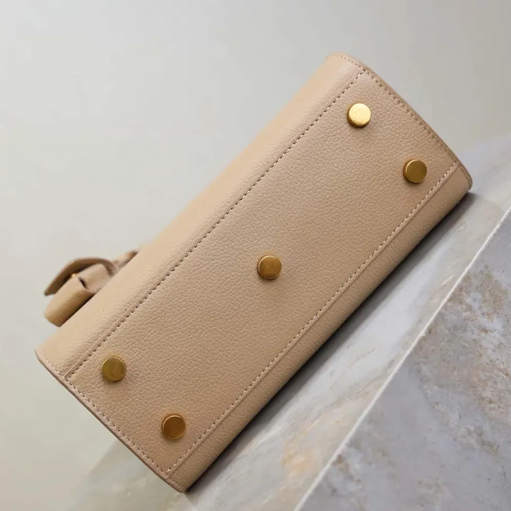Saint Laurent YSL Nano Sac De Jour In Supple Grained Leather for Women in Beige