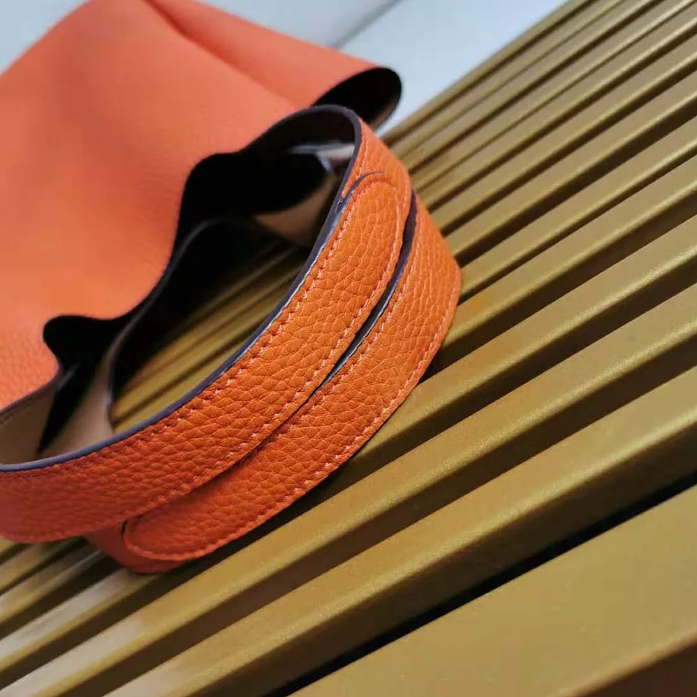 Prada Calf Leather Handbag for Women in Orange