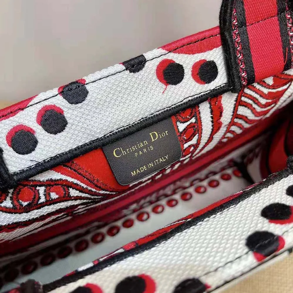 Dior Medium Dior Book Tote Latte Multicolor Cupidon Embroidery for Women Dior Medium Dior Book Tote Latte Multicolor Cupidon Embroidery for Women