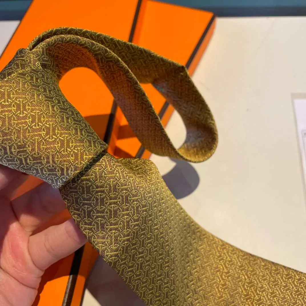 Hermes Tie Larguez Les Amarres Twillbi Yellow Hermes Tie Larguez Les Amarres Twillbi Yellow