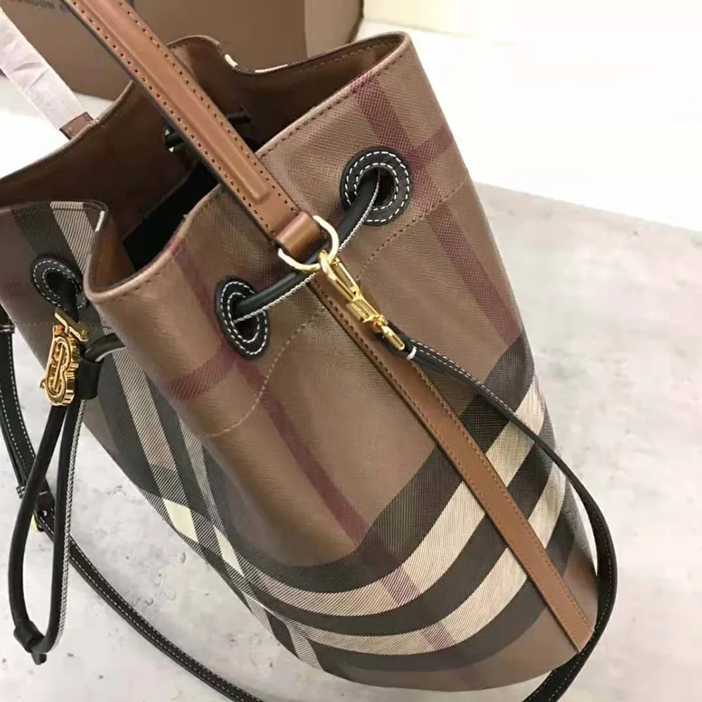 Burberry Mini TB Bucket Bag in Calf Leather for Women Burberry Mini TB Bucket Bag in Calf Leather for Women
