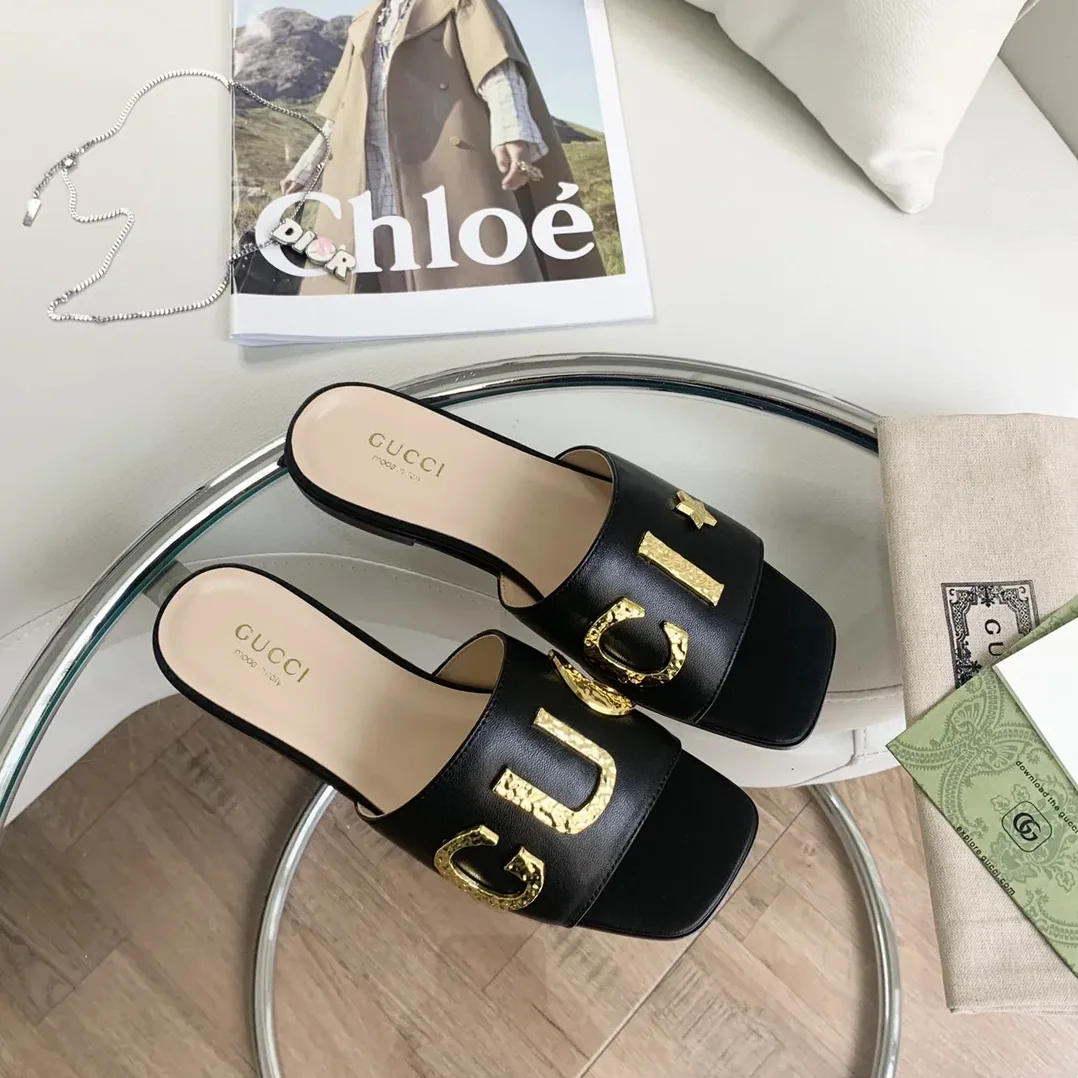 Gucci ‘Gucci' Slide Black for Women Gucci ‘Gucci' Slide Black for Women