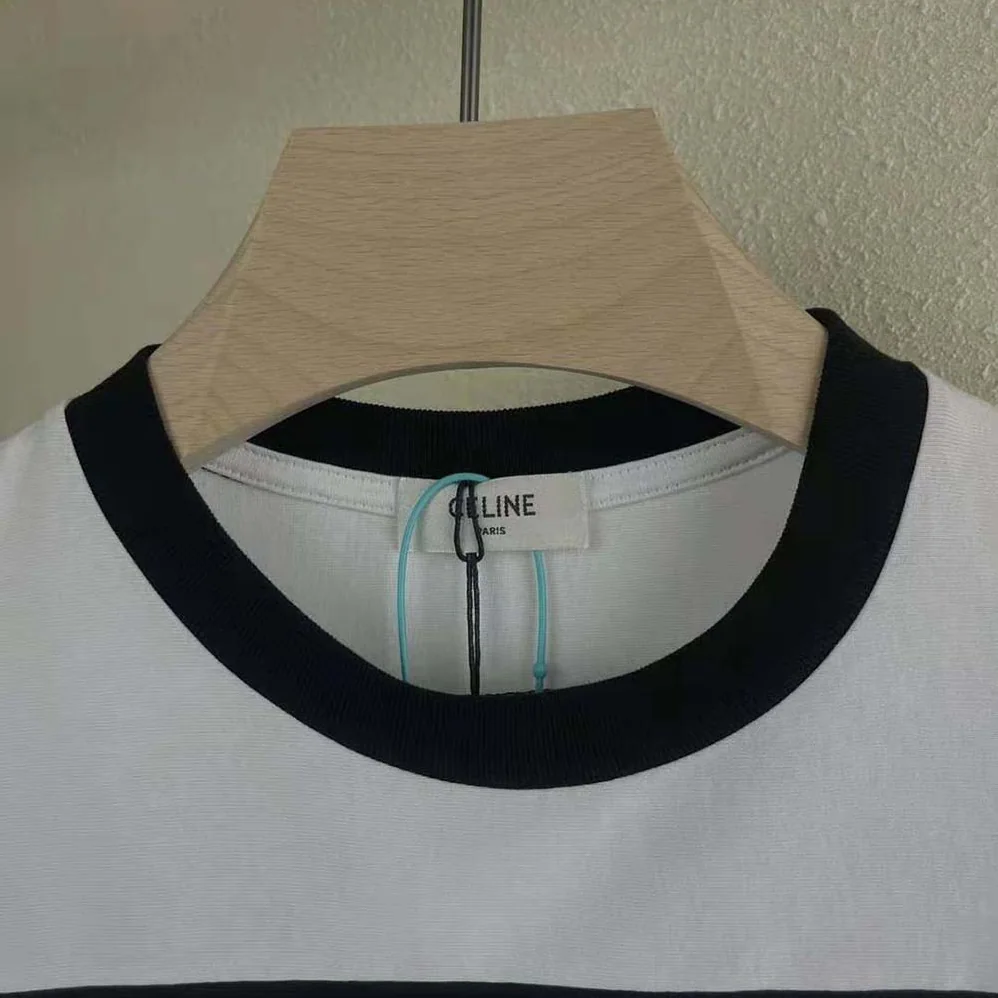 Celine Loose T-shirt in Cotton Jersey with Studs for Women