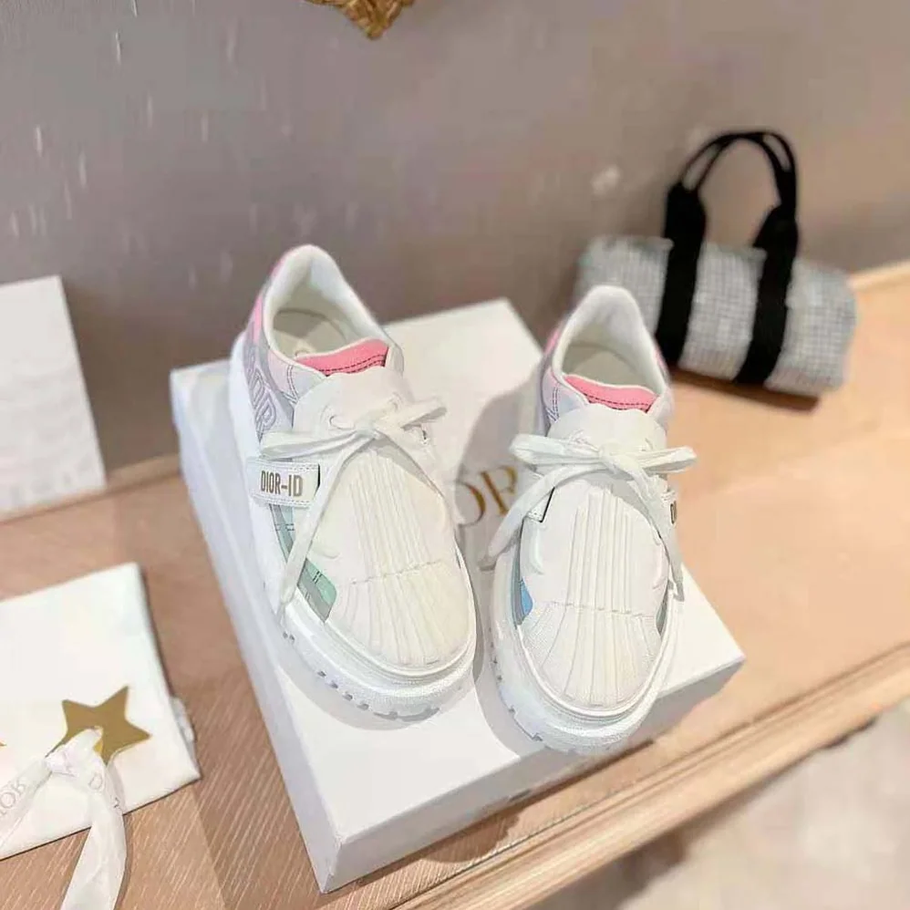 Dior Dior-id Sneaker Multicolor Gradient and Reflective Technical Fabric for Women Dior Dior-id Sneaker Multicolor Gradient and Reflective Technical Fabric for Women
