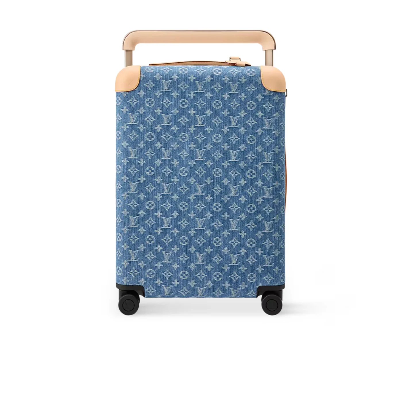 Louis Vuitton Horizon 55 Suitcase in Blue Denim Champagne Hardware