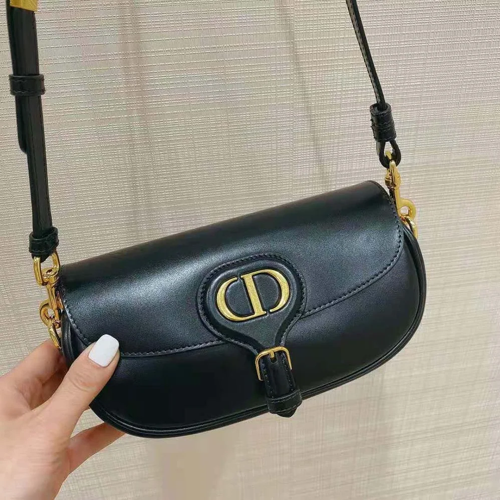 Dior Dior Bobby East-West Bag Black Box Calfskin for Women
