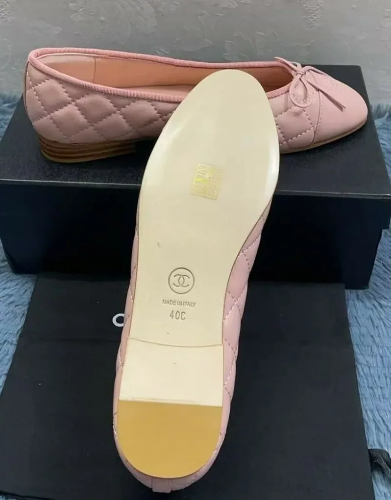 Chanel Light Pink Ballet Flats Chanel Light Pink Ballet Flats
