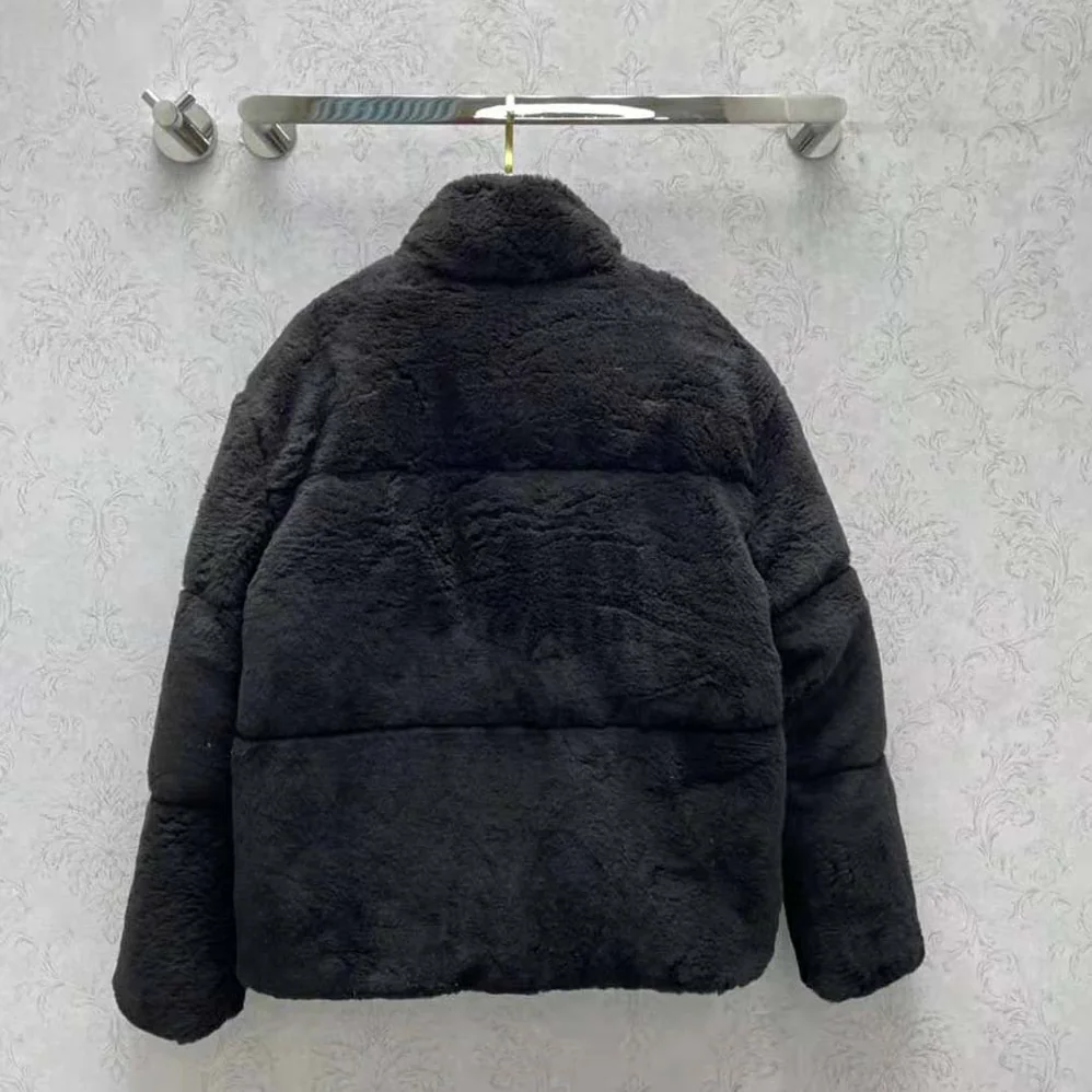 Prada Jacket Stands Out for the Delicate Touch of Shearling Jacket for Women in Black Prada Jacket Stands Out for the Delicate Touch of Shearling Jacket for Women in Black