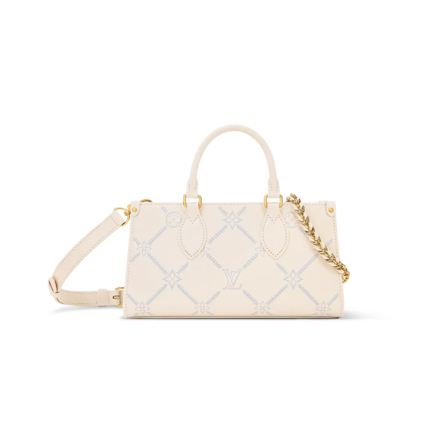 Louis Vuitton OnTheGo East West Tote Bag in Quartz Couture Gold Hardware