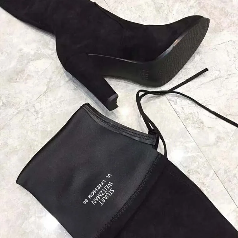 Stuart Weitzman Shoes The Hiline Boot 100mm Heel for Women in Black Stuart Weitzman Shoes The Hiline Boot 100mm Heel for Women in Black