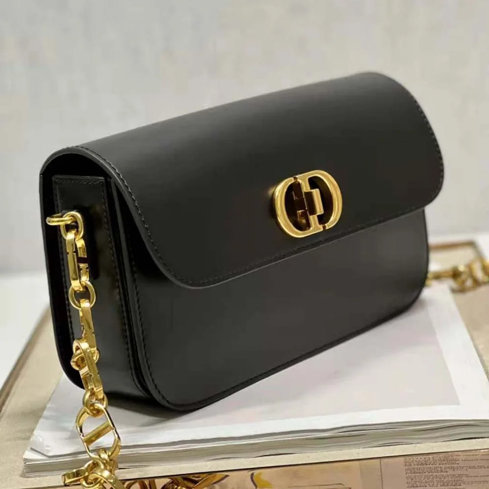 Dior 30 Montaigne Avenue Bag Black Box Calfskin for Women Dior 30 Montaigne Avenue Bag Black Box Calfskin for Women