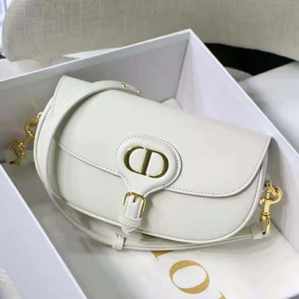 Dior Bobby East-West Bag Box Calfskin for Women in White Dior Bobby East-West Bag Box Calfskin for Women in White