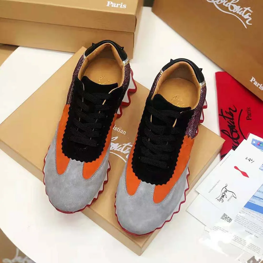 Christian Louboutin Loubishark Flat for Women in Silver