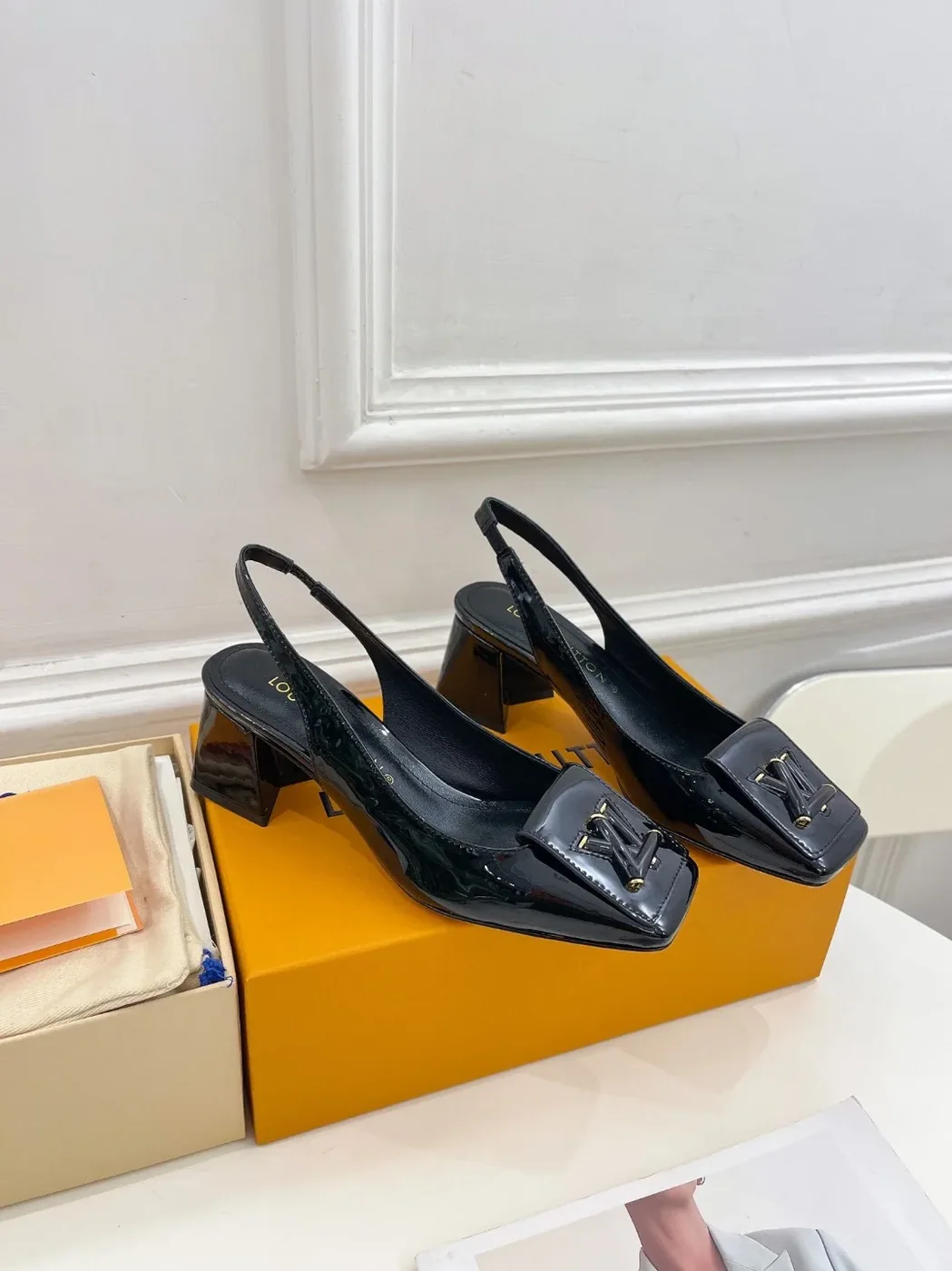 Louis Vuitton Shake Slingback Pump Black 1AB0TR