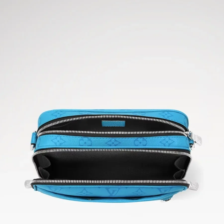 Louis Vuitton Alpha Messenger Crossbody Bag in Tropical Blue Silver Hardware