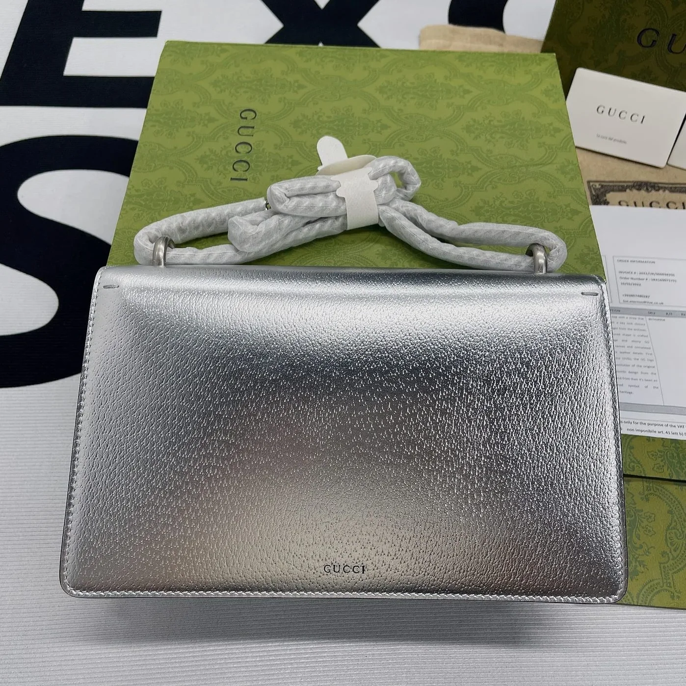 Gucci Dionysus Small Shoulder Bag Silver Gucci Dionysus Small Shoulder Bag Silver