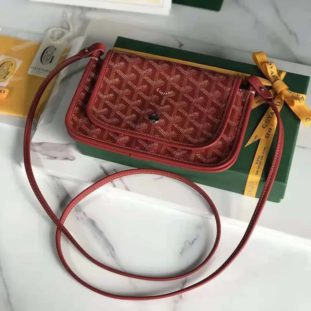Goyard Plumet Pocket Wallet for Women in Red Goyard Plumet Pocket Wallet for Women in Red