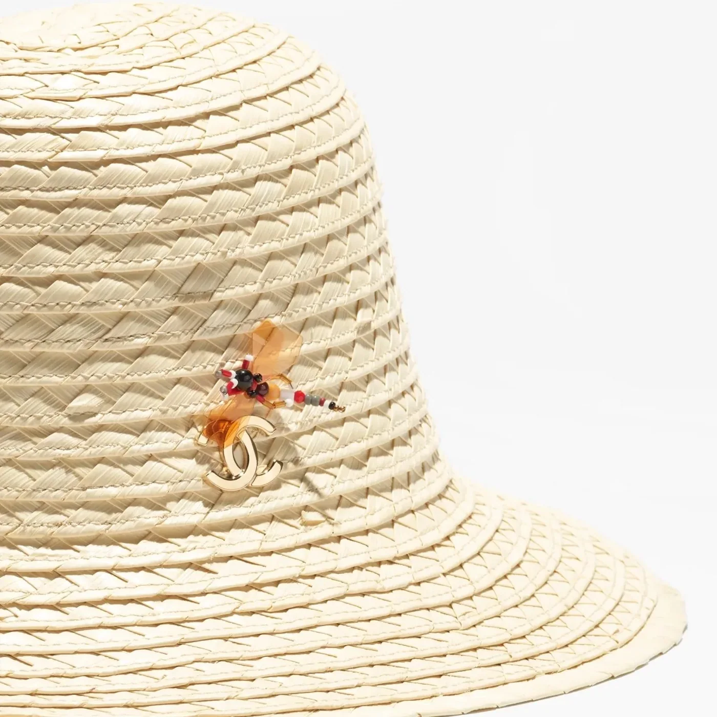 Chanel Coco Beach Hat Beige Chanel Coco Beach Hat Beige