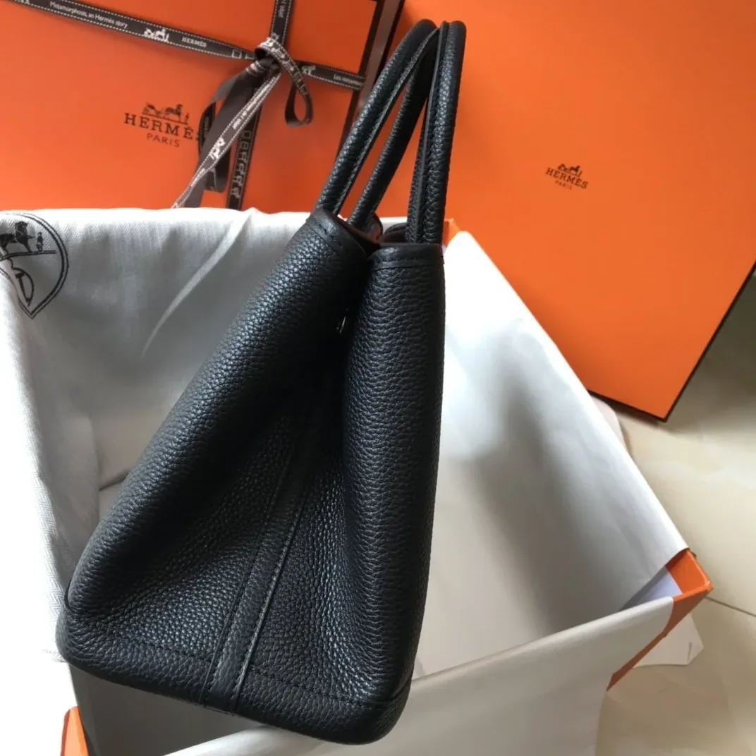 Hermes Garden Party 30 Tote Bag Black