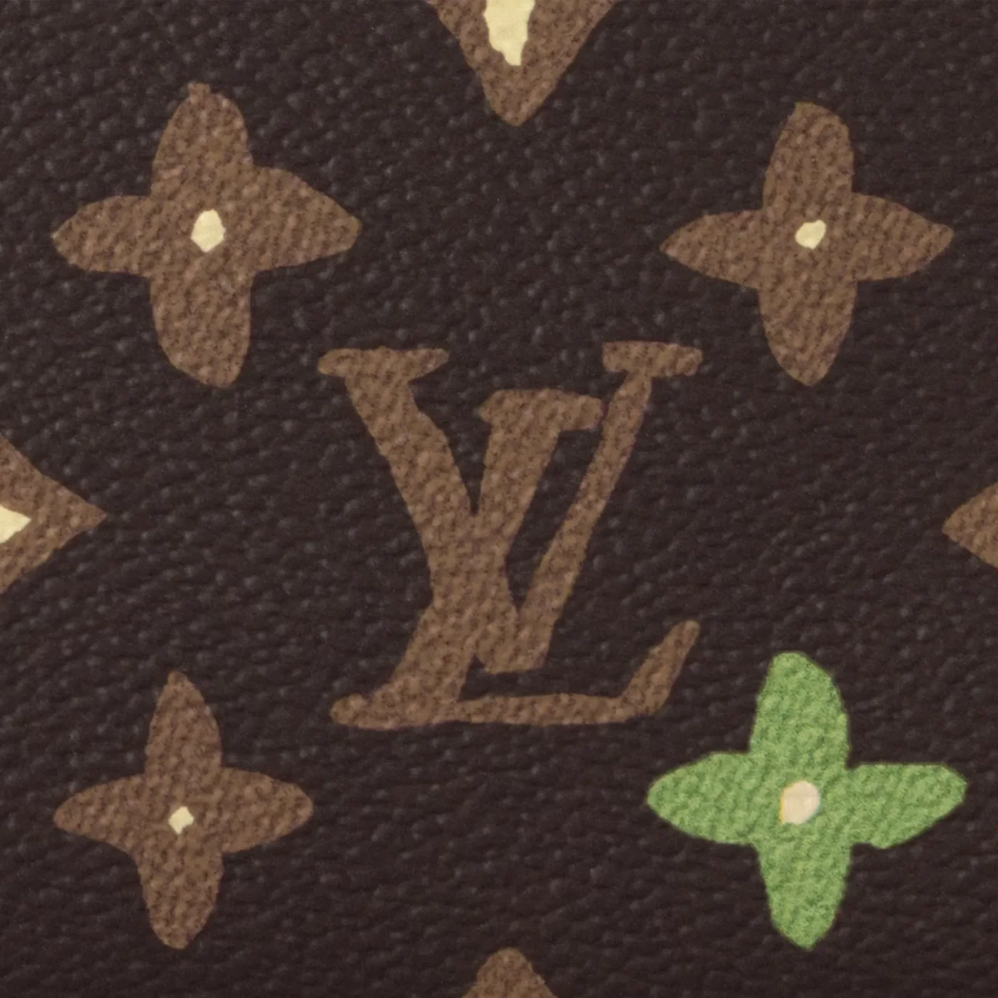 Louis Vuitton Pochette Voyage Souple Pouch / Brown Monogram Craggy Gold Hardware