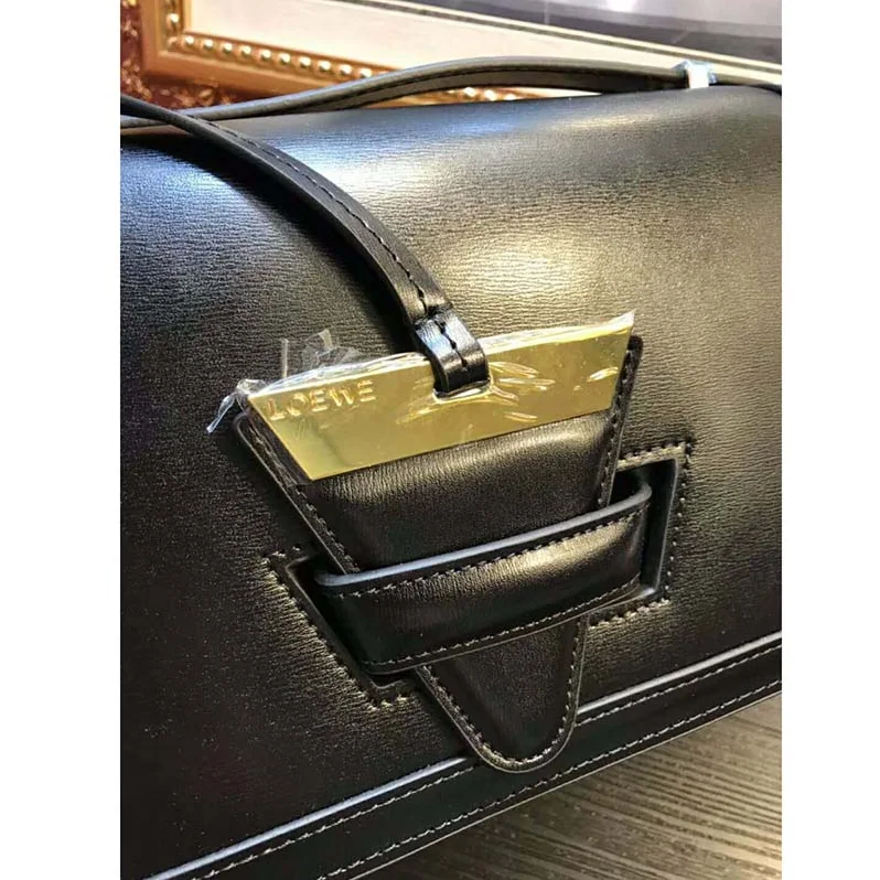 Loewe Barcelona Small Bag in Calfskin Leather for Women in Black