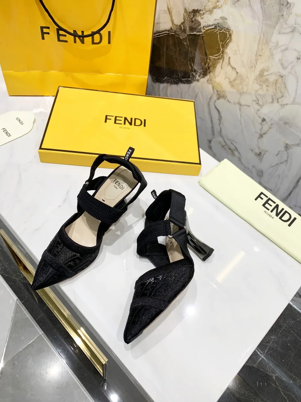 Fendi Colibri Micromesh Black FF Fendi Colibri Micromesh Black FF