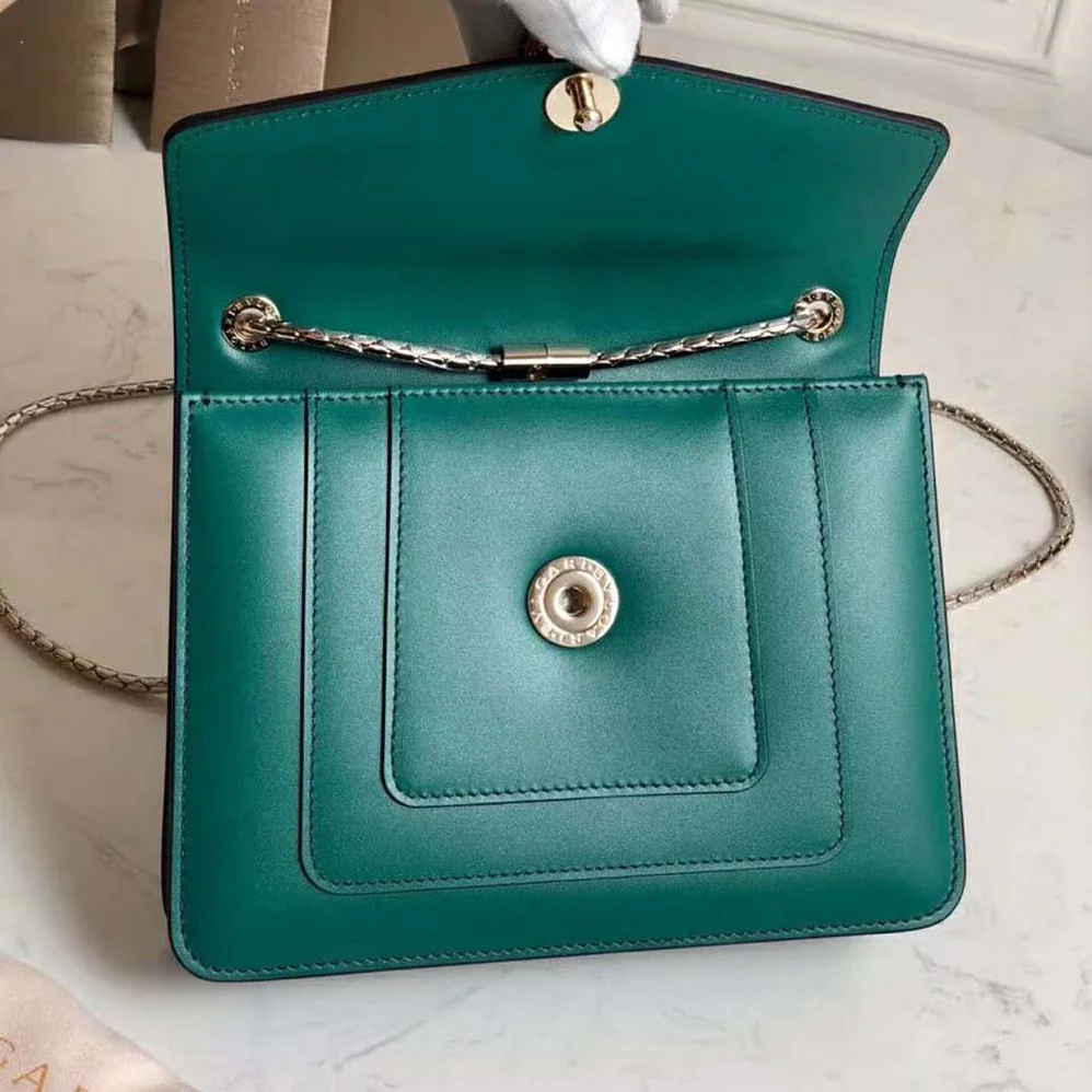 Bvlgari Serpenti Forever Mini Bag in Calf Leather for Women in Green Bvlgari Serpenti Forever Mini Bag in Calf Leather for Women in Green