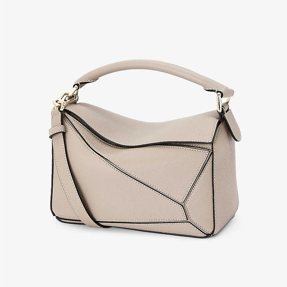 Loewe Puzzle Small Bag in Classic Calf Leather for Women in Beige Loewe Puzzle Small Bag in Classic Calf Leather for Women in Beige
