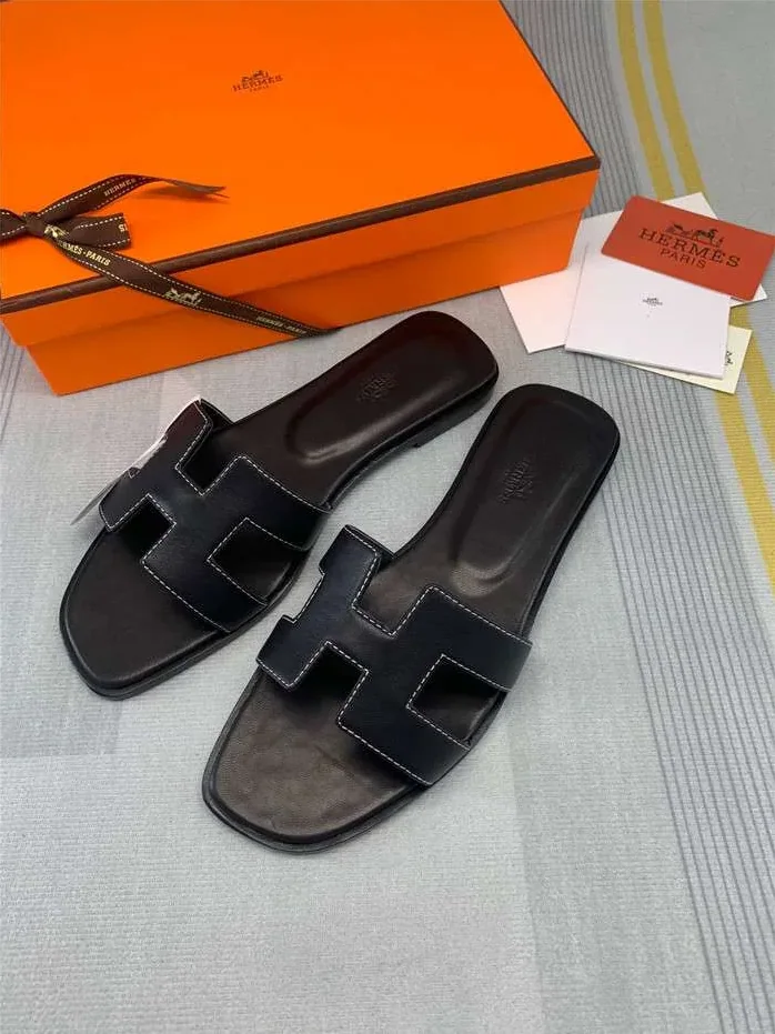 Hermes Oran Sandal Black Hermes Oran Sandal Black