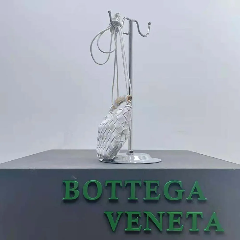 Bottega Veneta Mini Sardine in Supple Lambskin Leather for Women in White Bottega Veneta Mini Sardine in Supple Lambskin Leather for Women in White