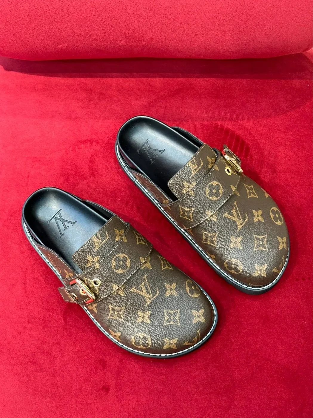 Louis Vuitton LV Easy Mule Monogram Canvas Brown Louis Vuitton LV Easy Mule Monogram Canvas Brown
