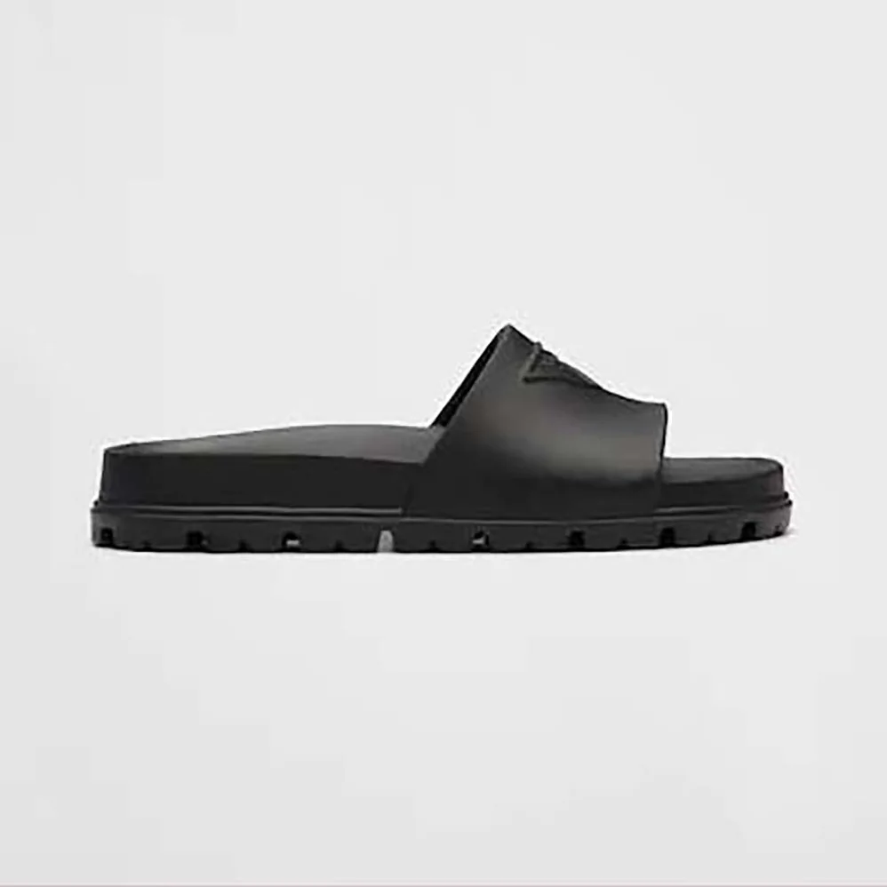 Prada Rubber Slides In 20 mm Heel Height for Women in Black
