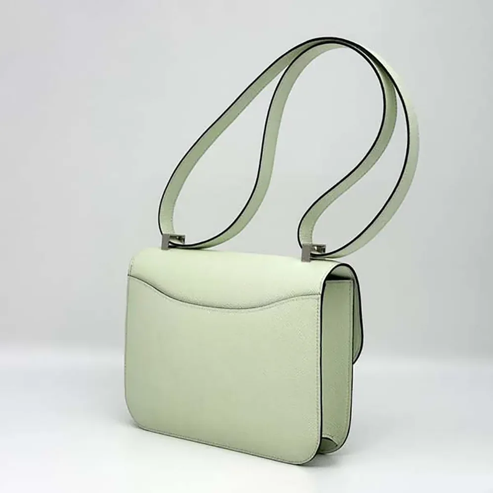 Hermes Constance 24 Bag Epsom Leather for Women in Lime/Silver Hermes Constance 24 Bag Epsom Leather for Women in Lime/Silver