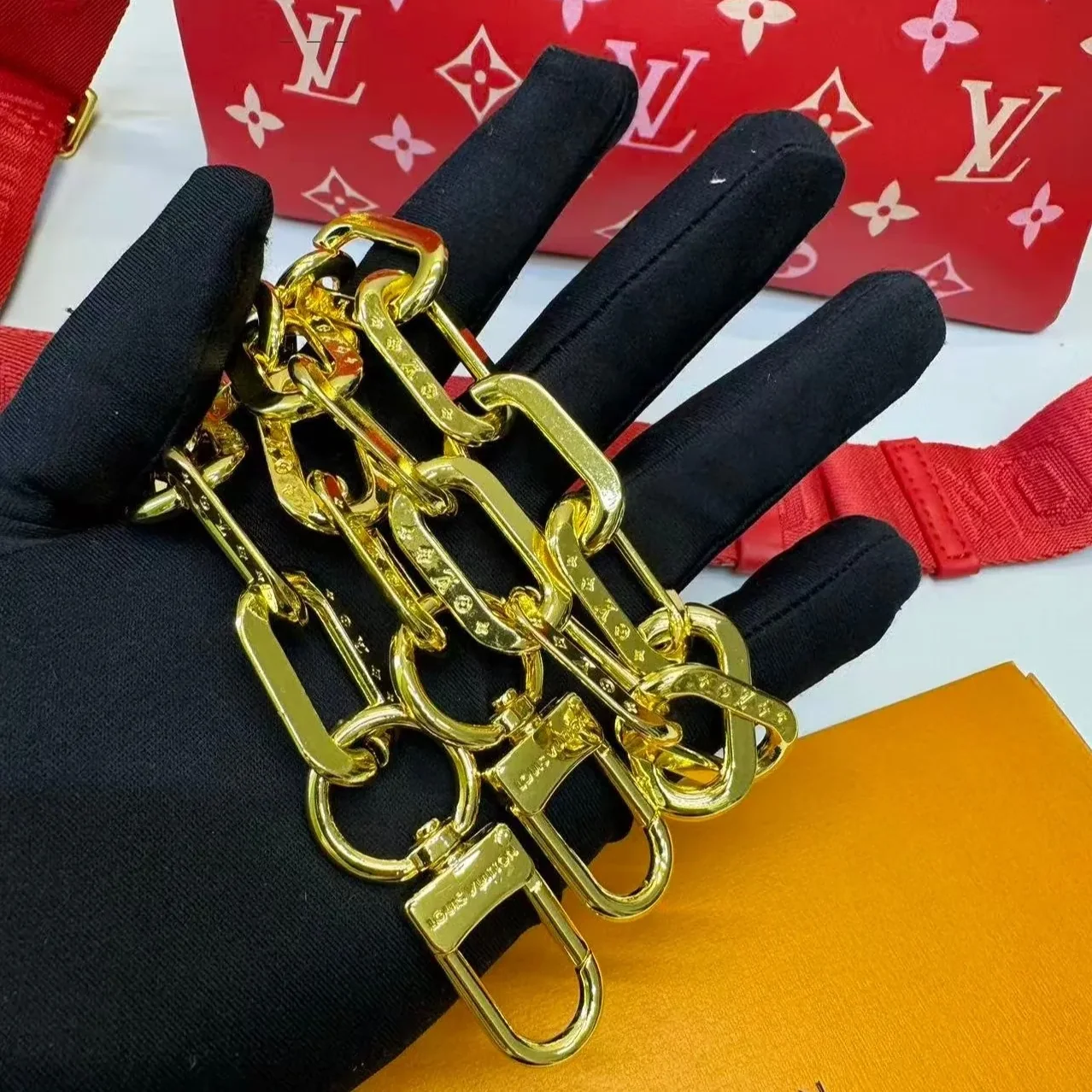 Louis Vuitton Coussin PM Shoulder Bag in Red Gold Hardware Louis Vuitton Coussin PM Shoulder Bag in Red Gold Hardware
