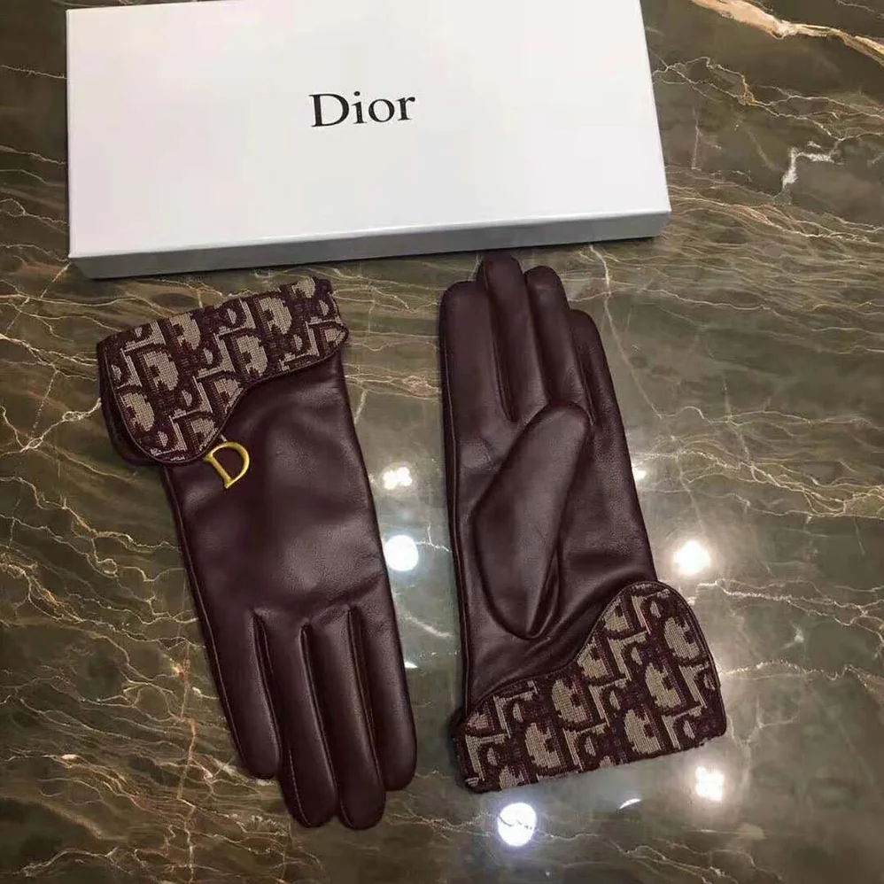 Dior Saddle Gloves Navy Blue Smooth Lambskin for Women Dior Saddle Gloves Navy Blue Smooth Lambskin for Women