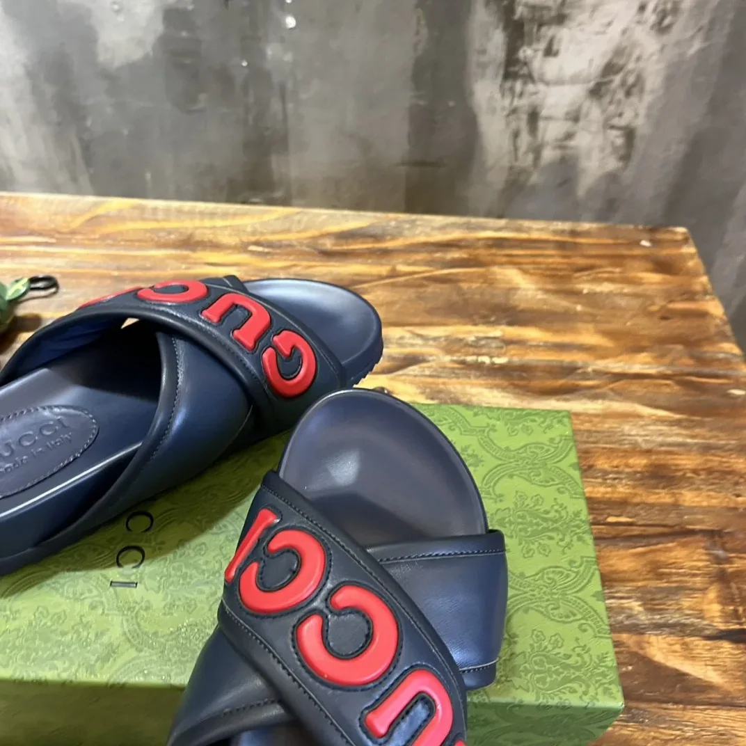 Gucci Sandal Navy Blue for Men
