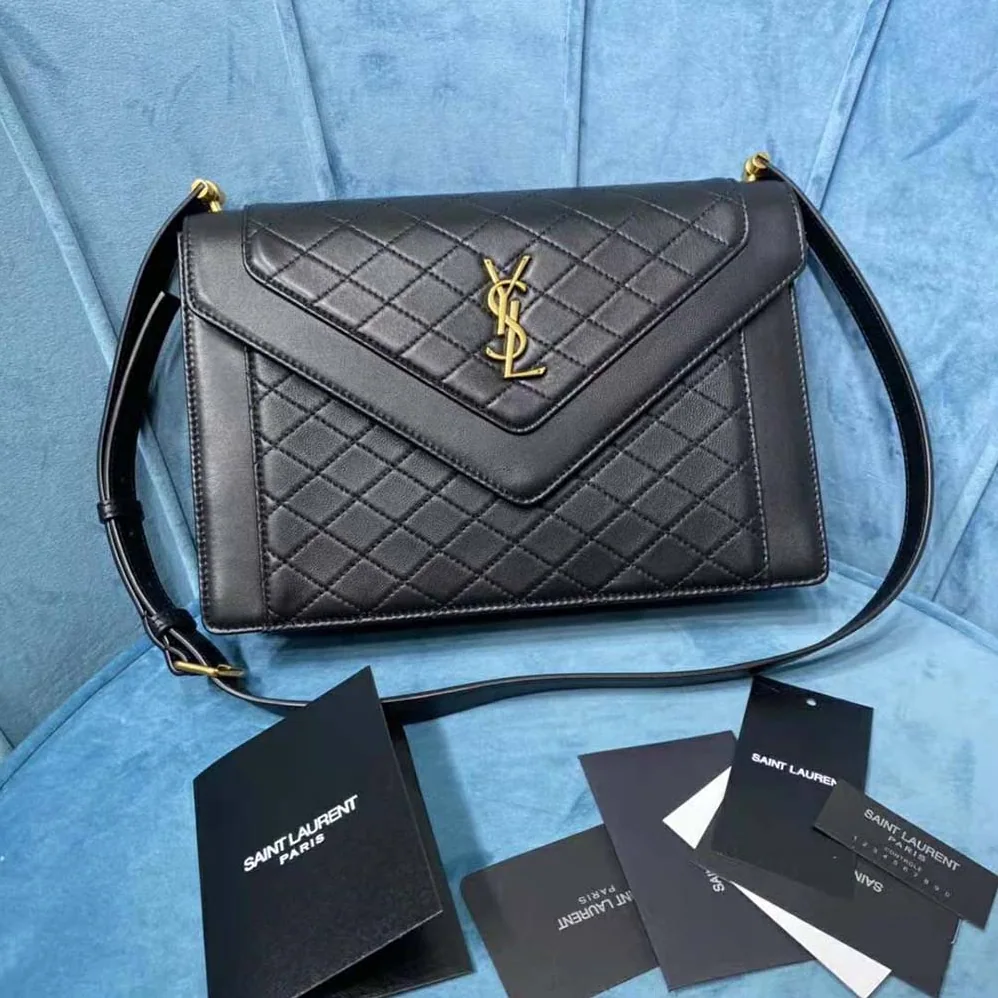 Saint Laurent YSL Gaby Satchel in Quilted Lambskin for Women Saint Laurent YSL Gaby Satchel in Quilted Lambskin for Women