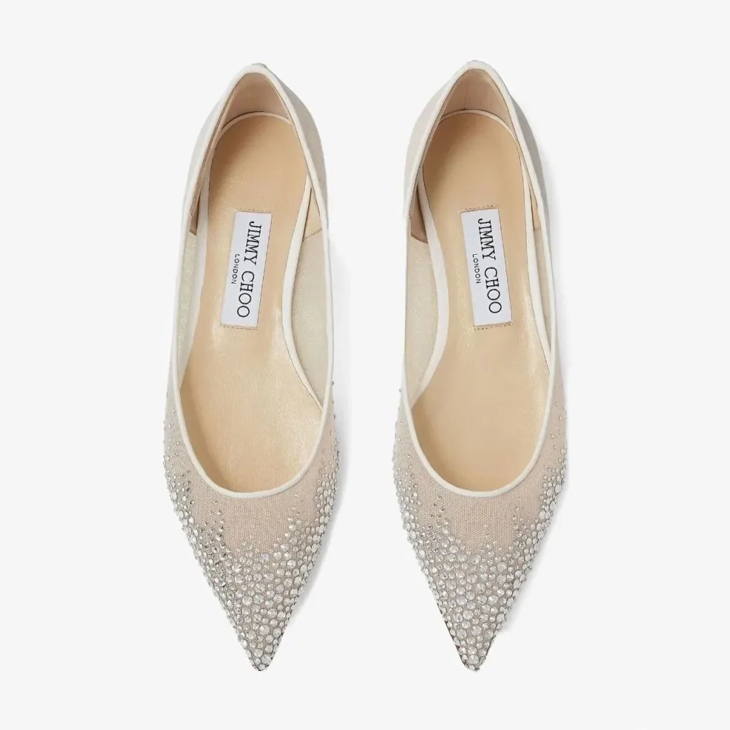 Jimmy Choo Love Flat White LOVEFLATNYT Jimmy Choo Love Flat White LOVEFLATNYT