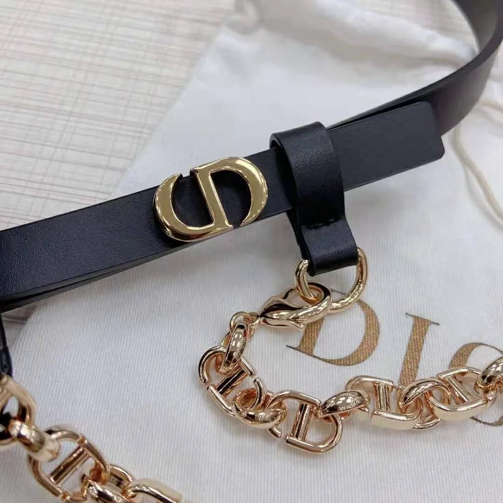 Dior Caro Belt with Removable Pouch Black Smooth Calfskin and Cannage Calfskin 15 MM for Women Dior Caro Belt with Removable Pouch Black Smooth Calfskin and Cannage Calfskin 15 MM for Women