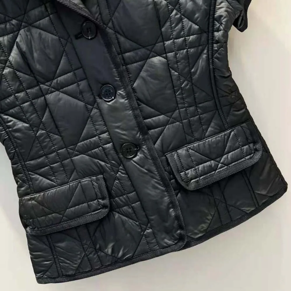 Dior Fitted Jacket with Puff Sleeves Black Cloqué for Women in Effect Technical Jacquard