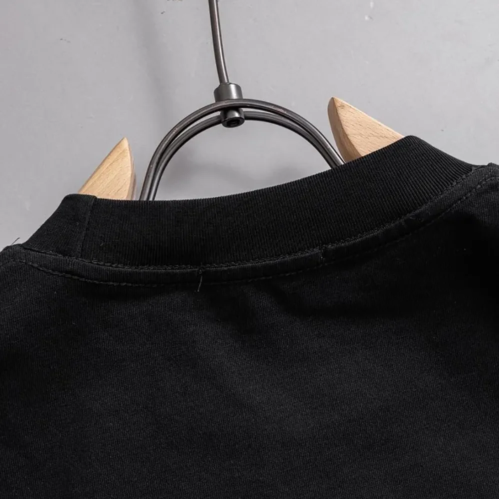 Dior Reverse T-Shirt Relaxed Fit Black Cotton Jersey for Men