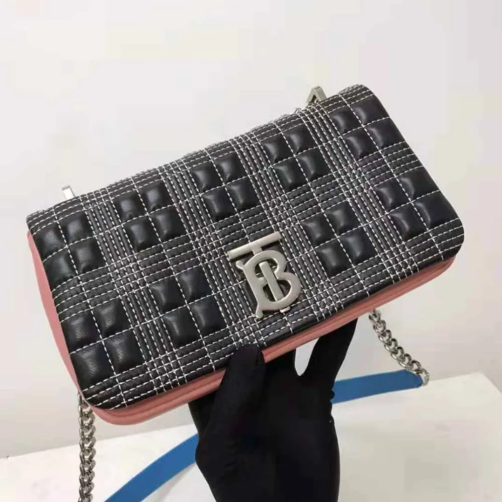 Burberry Small Quilted Tri for Women in tone Lambskin Lola Bag Burberry Small Quilted Tri for Women in tone Lambskin Lola Bag
