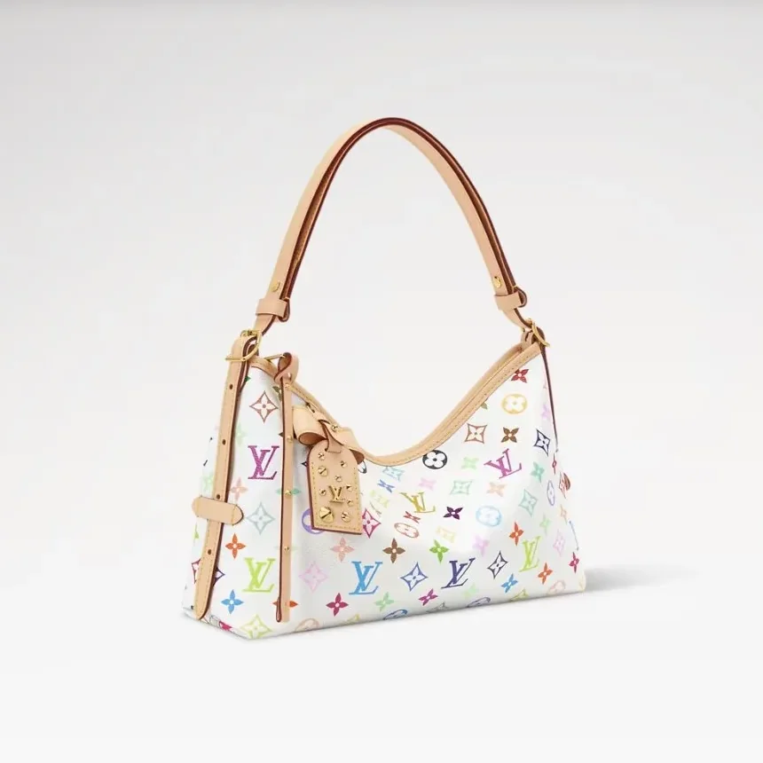 Louis Vuitton LV x TM CarryAll East West Shoulder Bag in Multicolor Gold Hardware