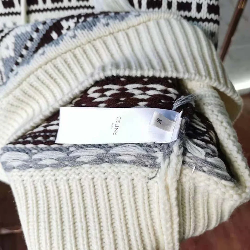 Celine Oversized Shetland Baja Pullover for Women Celine Oversized Shetland Baja Pullover for Women
