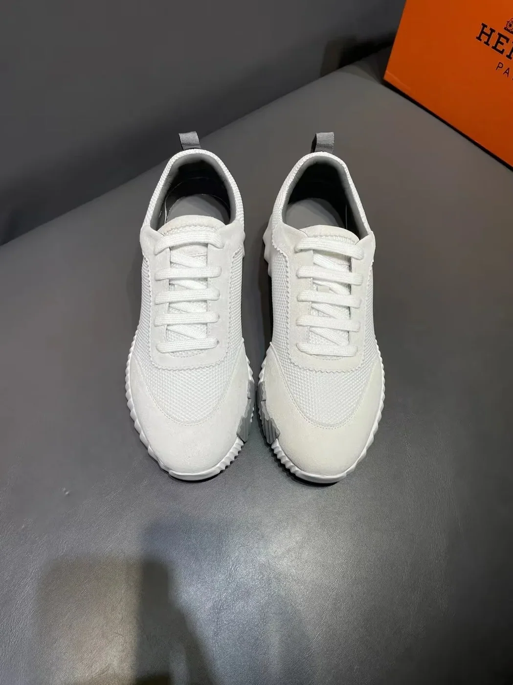 Hermes Bouncing Sneakers White